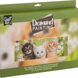 Diamantmalerei - Kätzchen 75x25cm