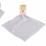 Rosa Plüsch-Schmusetuch Bär/Teddybär