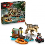 T-Rex und Flucht über den Fluss – LEGO Jurassic World Bauset für Kinder ab 5 Jahren