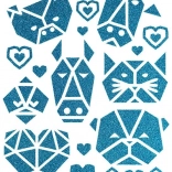 Bügelbilder Niedliche Tiere – großer Bogen