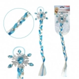 Eisprinzessin Zopf Haarteil mit Pailletten