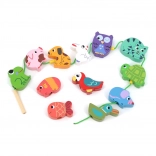 Vilac Fädelspiel Tiere für Kinder