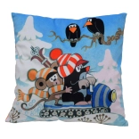 Kissen Maulwurf und Maus auf dem Roller