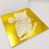 Malbuch mit metallischen Motiven Gold/Silber