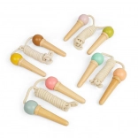 Kinder Springseil Bigjigs Toys mit Holzgriffen