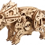 Ugears mechanisches 3D-Holzpuzzle TRICERATOPS mit Antrieb