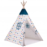 Bigjigs Toys Kinder-Tipi mit buntem Muster aus FSC-Holz