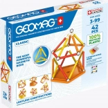 GEOMAG Magnet-Baukasten aus recyceltem Kunststoff, 42 Teile