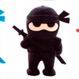 Radiergummi Astra Ninja, 1 Stk (Farbmix)