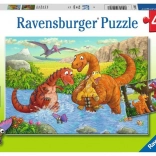 Puzzle RAVENSBURGER verspielte Dinosaurier 2×24 Teile