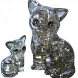 3D Kristallpuzzle Katze mit Kätzchen 49 Teile