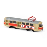 Metall-Retro-Straßenbahn BRNO 16 cm 1:87