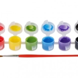 Creatoys Textilfarben 12 Farben mit Pinsel