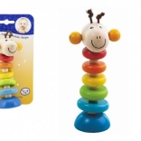 Detoa Holzspielzeug Giraffe an der Feder