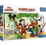 Puzzle Super Maxi 24 Teile Fröhliches Häuschen und Freunde MICKEY