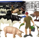 großes Set Bauernhof-Tierfiguren