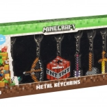 Minecraft Metallanhänger 6 Stück im Deluxe Set