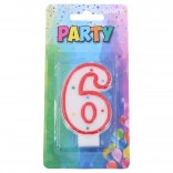 Party-Kerze für Kuchen - Nummer 6