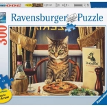 Puzzle 2D Großformat - Abendessen allein 300 Teile