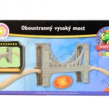 Zweiseitige hohe Brücke für Kindergleise