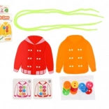 Erziehungsspiel Knöpfe annähen