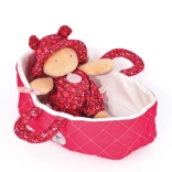 Doudou Jolijou Puppe in rosa Tragetasche 20 cm