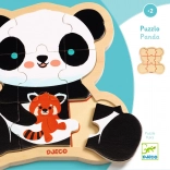 Holzpuzzle Puzzlo Panda von Djeco