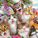 Puzzle Katzen-Selfie 500 Teile SCHMIDT