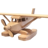Holz-Wasserflugzeug aus Buchenholz