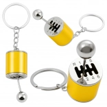 Metall-Schlüsselanhänger in Form eines Schalthebels – goldfarben