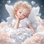 Diamantmalerei Engel 30x40 cm
