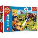 Puzzle 30 Teile - Feuerwehrmann Sam, Bereit zu helfen