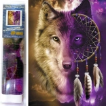 Diamantmalerei – Wolfstraum 30 × 40 cm