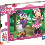 Puzzle Minnie und Daisy auf Spaziergang MAXI 24 Teile