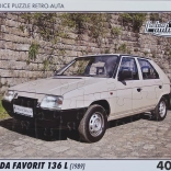 Retro-Puzzle Škoda Favorit 136 L 40 Teile