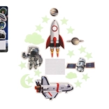 Leuchtende Weltraumdekorationen für Wand und Decke