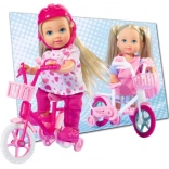 EVI LOVE Puppe mit Fahrrad und Helm