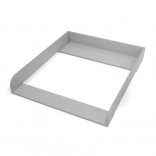 Wickelaufsatz grau – Holzaufsatz kompatibel mit IKEA