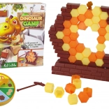 Geschicklichkeitsspiel Dino in Schwierigkeiten