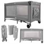 Reisebett für Kinder 60 × 120 cm mit klappbarem Rahmen und Matratze