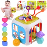 Lern- und Aktivwürfel mit Formensortierer und Glockenspiel