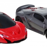 Kinder-Rennbahn mit Loopings und Beleuchtung