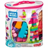 MEGA BLOKS Große Tasche mit 60 großen Bausteinen, rosa