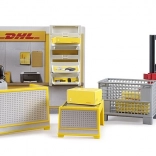 Bruder BWORLD Paketstation DHL mit Zubehör