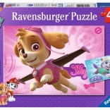 Ravensburger Puzzle Paw Patrol Skye und Everest 2×24 Teile