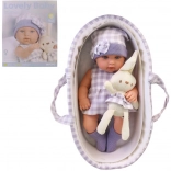 Puppe mit Tier 33 cm