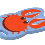 Blaue Schaumstoffplatte für den Schwimmunterricht