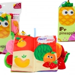 Weiches knisterndes Stoffbuch mit Obst für Babys