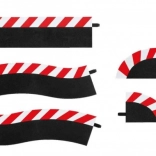 äußere Randstreifen für Pitlane für Carrerabahnen Evolution/Digital 132/124, Set 5 Stk.