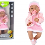 Baby-Puppe mit Accessoires in Rosa